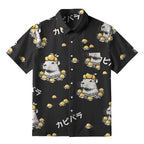 Kyoto-Lion Cute Capybara And Lemon Button-up Shirt