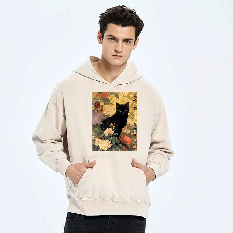 Japanese washed hoodie for daily wear