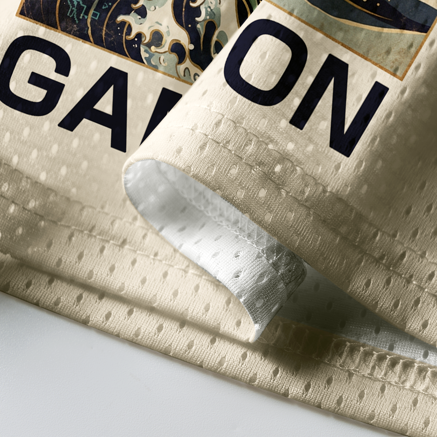 Kyoto-Lion Game On Gamer Frog Great Wave Mesh Jersey