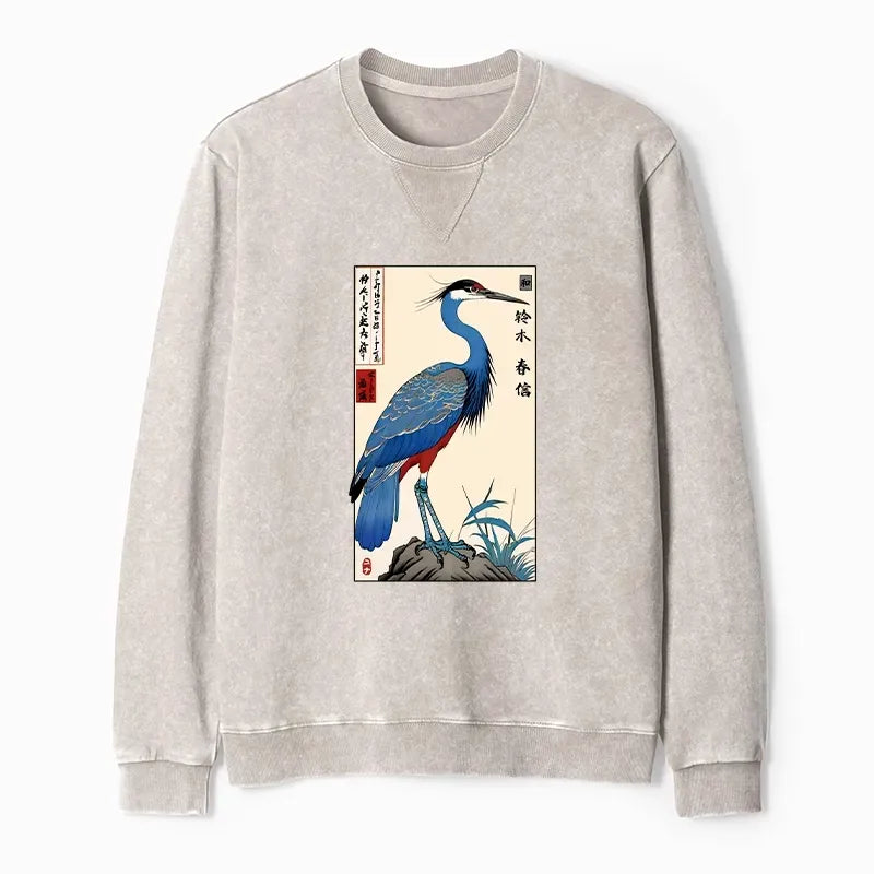 Japanese Unisex Crane Sweatshirt