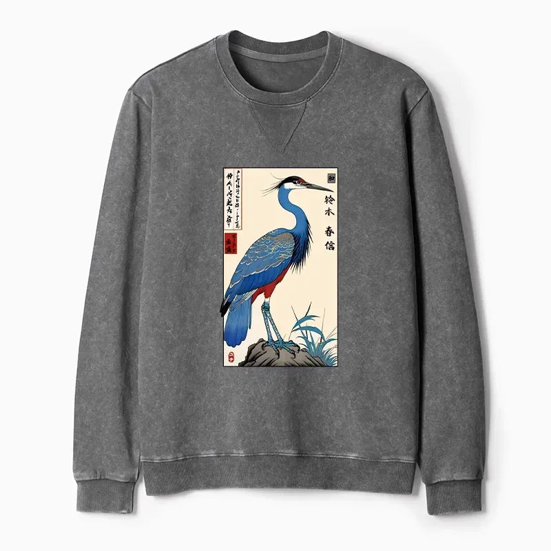 Japanese Unisex Crane Sweatshirt