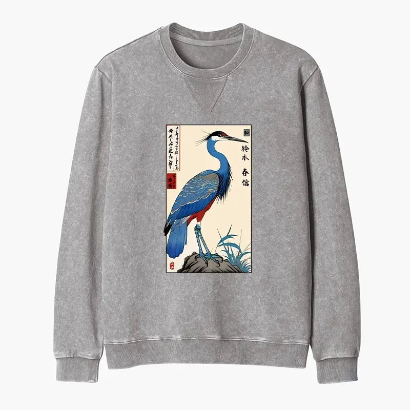 Washed Terry Sweatshirt for Daily Wear