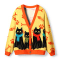 Kyoto-Lion Cute Scarf Cat Ugly Cardigan Sweater
