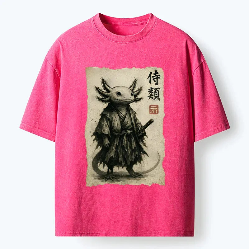 Japanese Samurai Washed T-Shirt for Gift