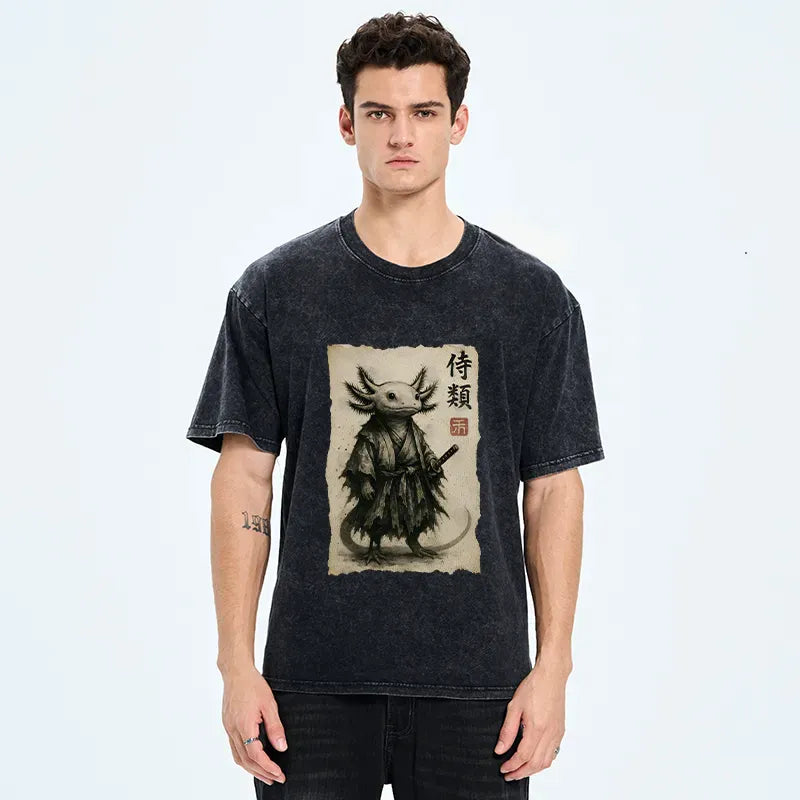 Ukiyo-e Samurai T-Shirt Daily Wear