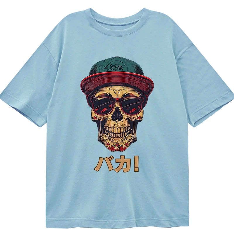 classic Kyoto lion skull tee for men