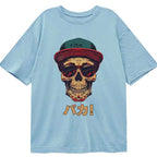 classic Kyoto lion skull tee for men