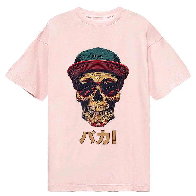 skull Japanese streetwear t-shirt best seller