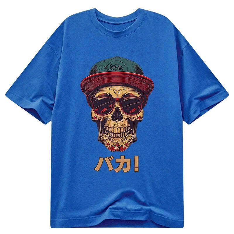 Kyoto-Lion Fashion Skull Japanese Classic T-Shirt