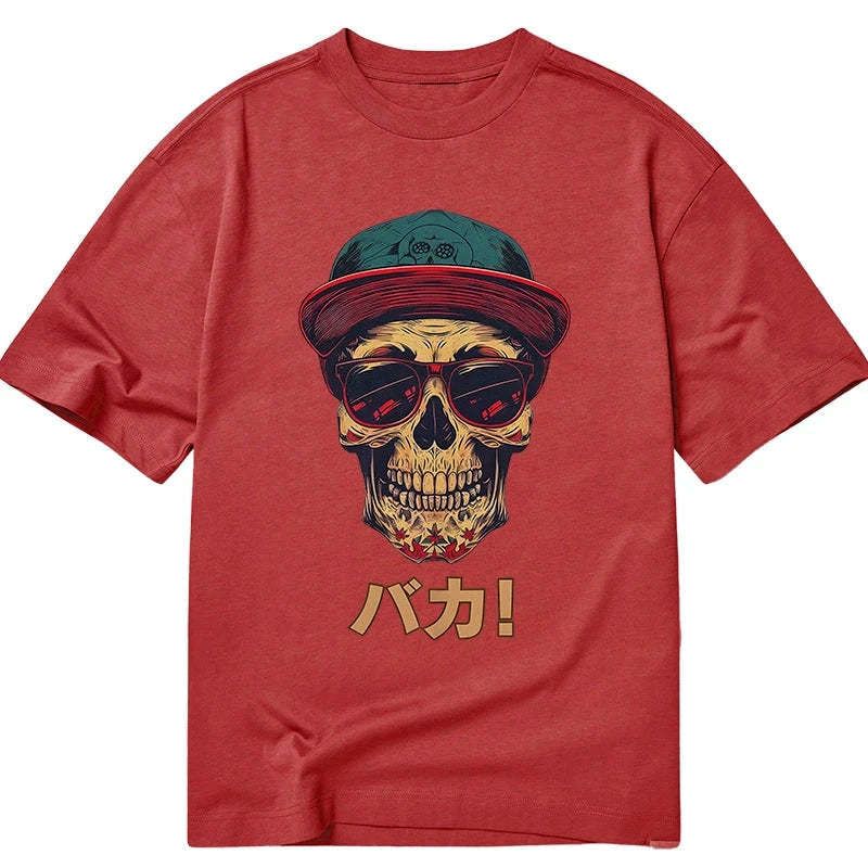 skull Japanese streetwear t-shirt best seller