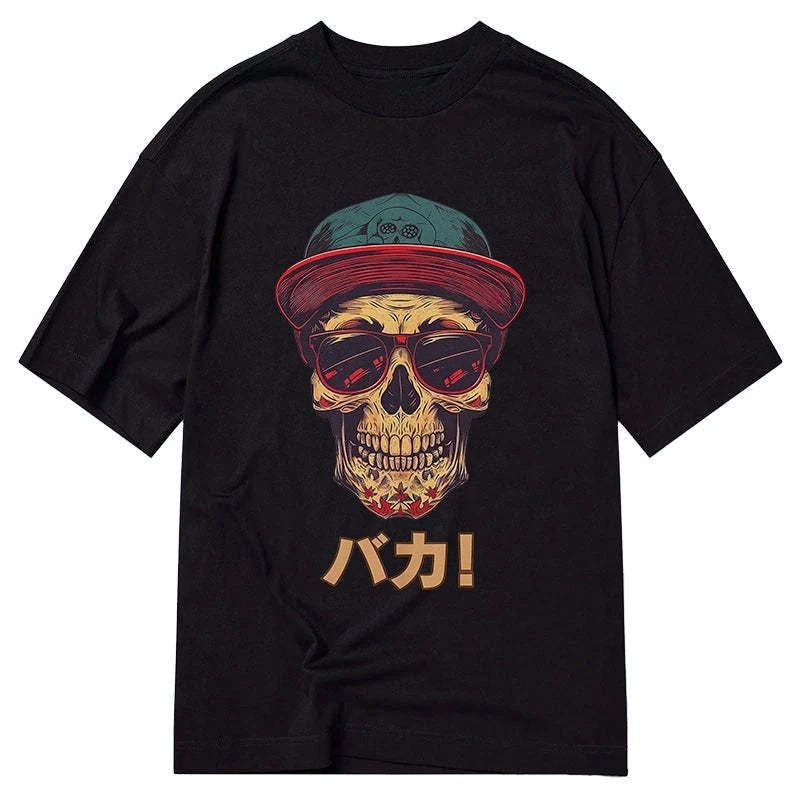 Japanese skull t-shirt for daily wear