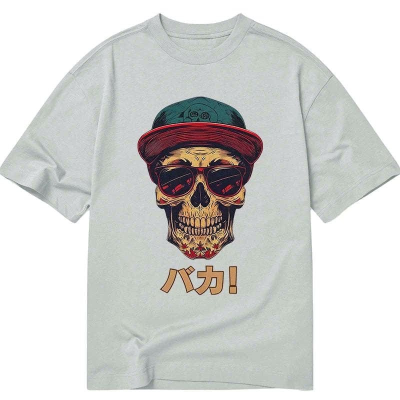 skull Japanese streetwear t-shirt best seller