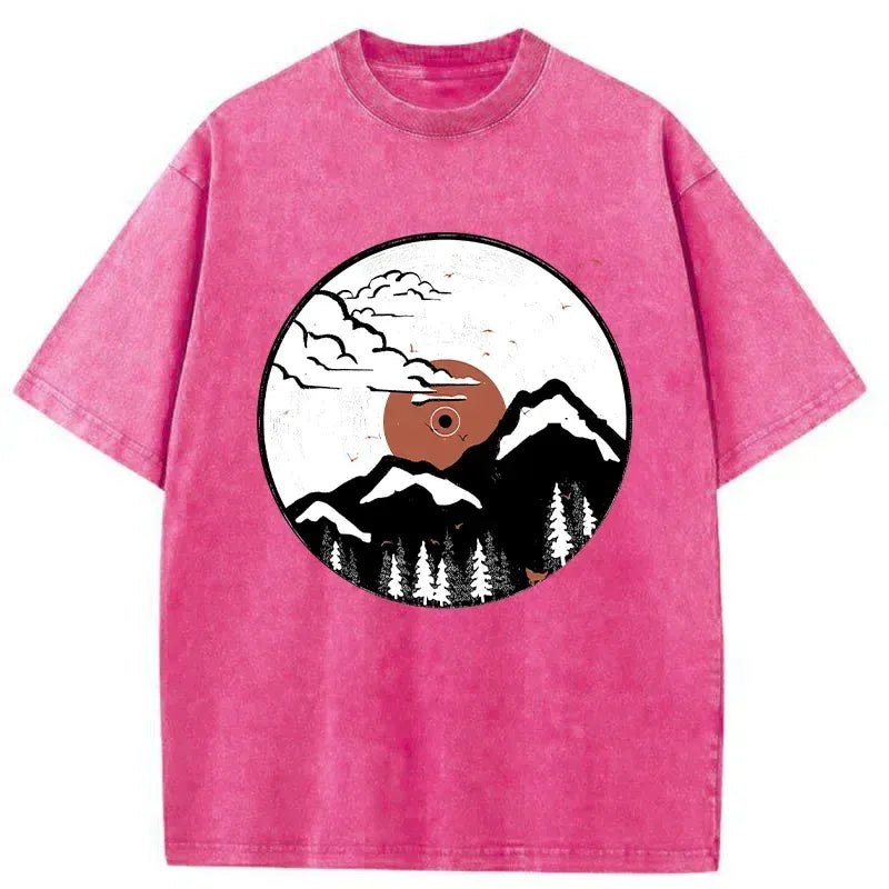 Vintage Japanese Records T-Shirt for Streetwear