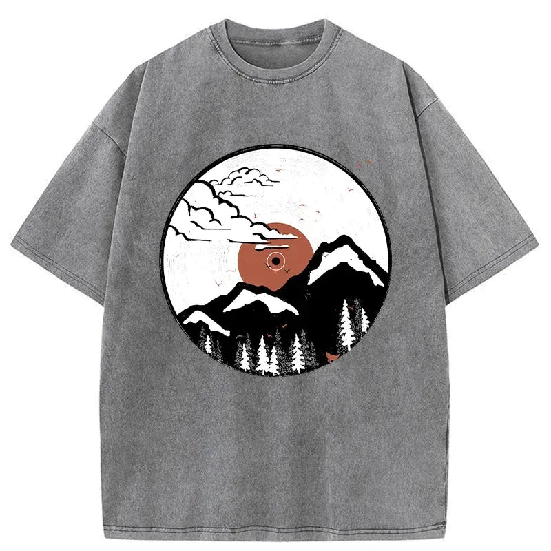 Vintage Japanese Records T-Shirt for Streetwear