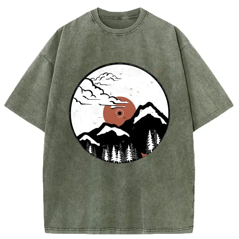 Vintage Japanese Records T-Shirt for Streetwear