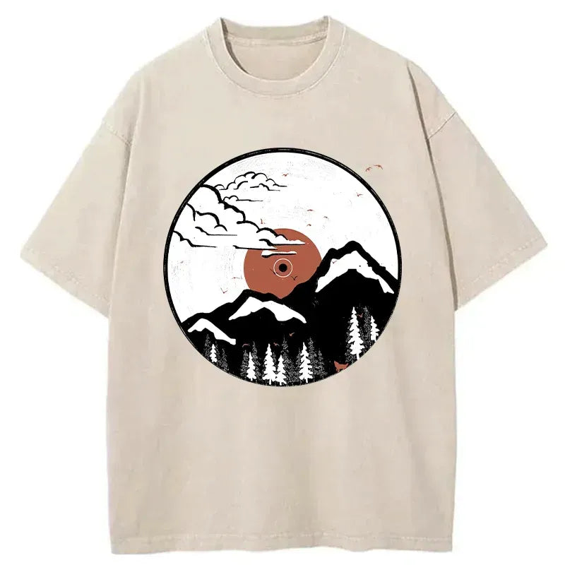 Vintage Japanese Records T-Shirt for Streetwear