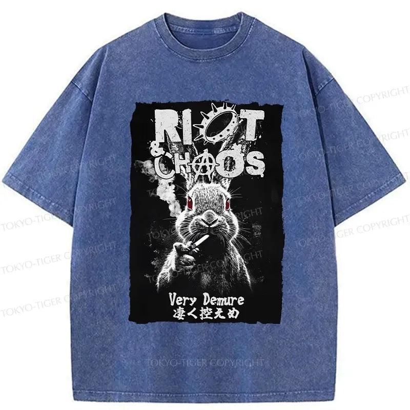 Japanese Washed T-Shirt for Streetwear