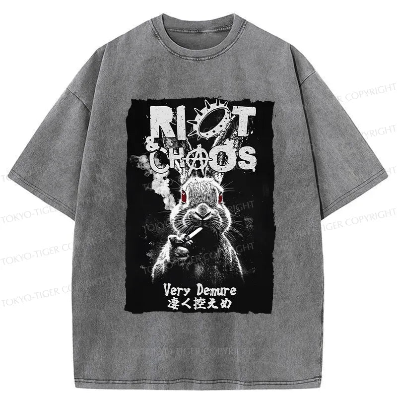 Japanese Washed T-Shirt for Streetwear