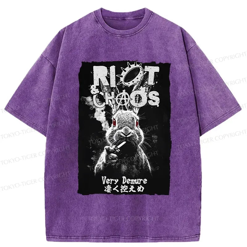 Japanese Washed T-Shirt for Streetwear
