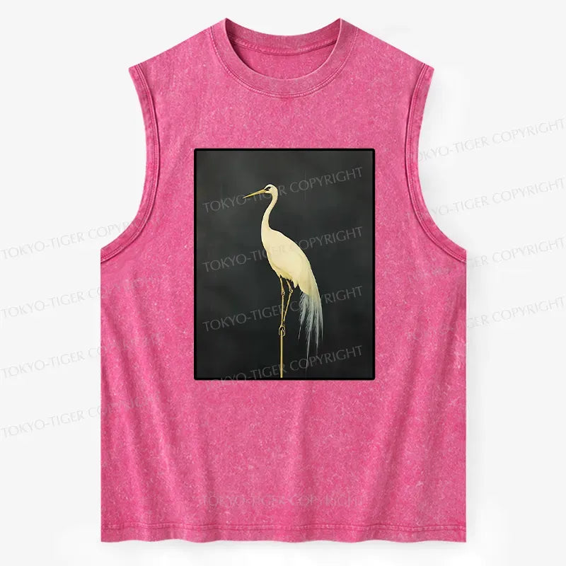 Japanese Crane Washed Tank for Summer