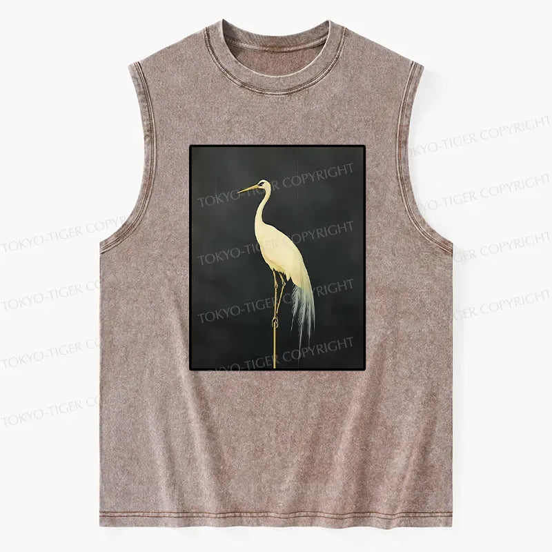 Japanese Crane Washed Tank for Summer