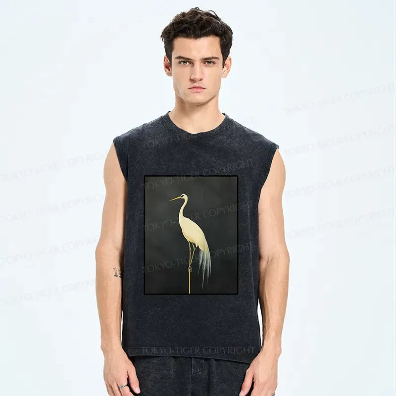Japanese Crane Washed Tank for Summer