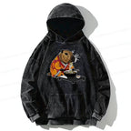 cute capybara ramen hoodie gift idea