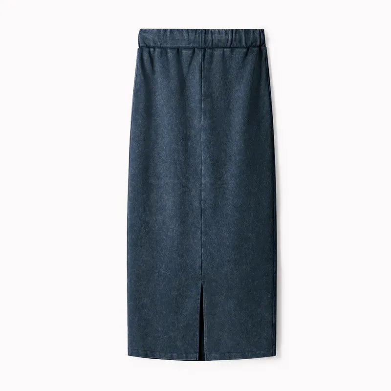 Kyoto-Lion Christmas Black Cat Washed Terry Skirt