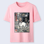 trending japanese ukiyo-e cat t-shirt for summer