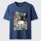 Kyoto-Lion Spooky Japanese Ghost Cat Ukiyo Art Classic T-Shirt
