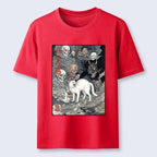 trending japanese ukiyo-e cat t-shirt for summer