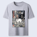 spooky japanese ghost cat ukiyo-e t-shirt