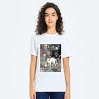 Kyoto-Lion Spooky Japanese Ghost Cat Ukiyo Art Classic T-Shirt