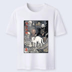 Kyoto-Lion Spooky Japanese Ghost Cat Ukiyo Art Classic T-Shirt