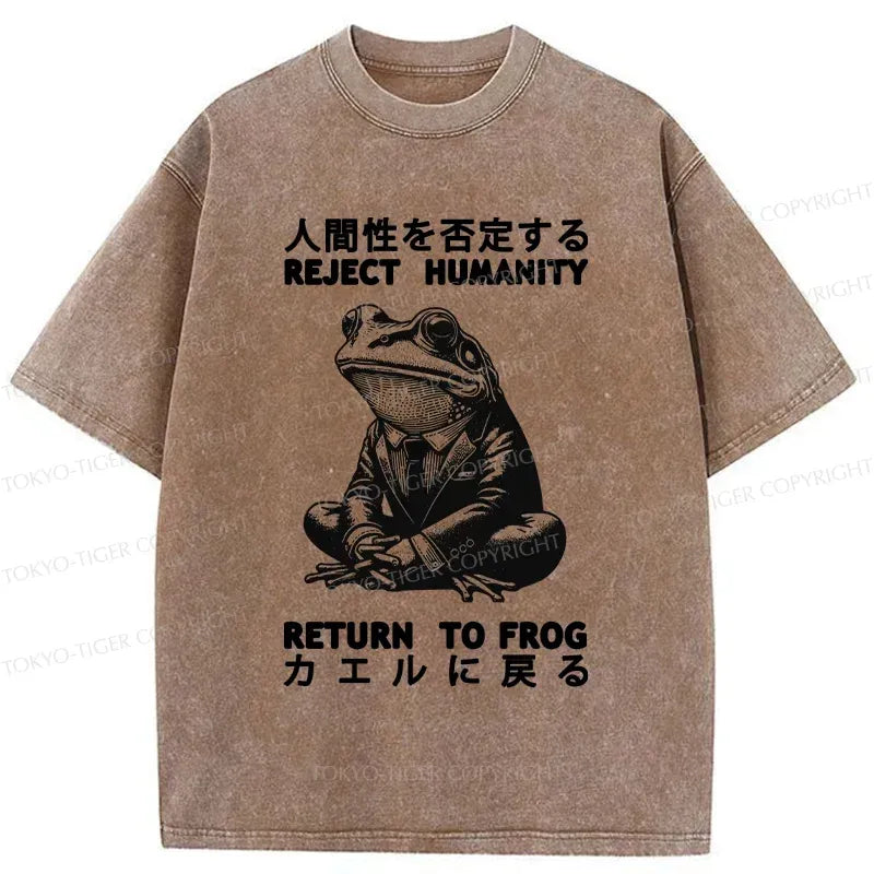 trendy japanese frog t-shirt for summer