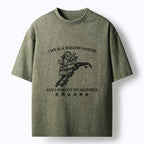 Kyoto-Lion Life Out Of Control Washed T-Shirt
