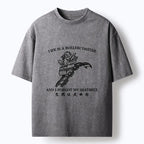 Kyoto-Lion Life Out Of Control Washed T-Shirt