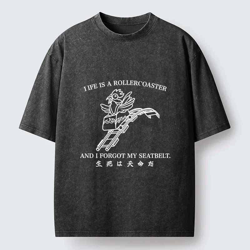 kyoto lion life out of control washed t-shirt