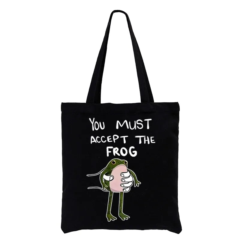 Kyoto-Lion Accept This Frog Tote Bag