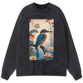 Japanese Washed T-Shirt for Gift for Him