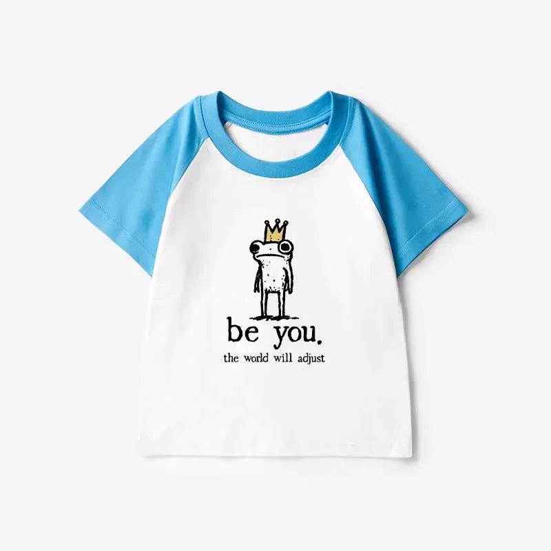Soft Cotton Frog Raglan Tee for Daily Wear