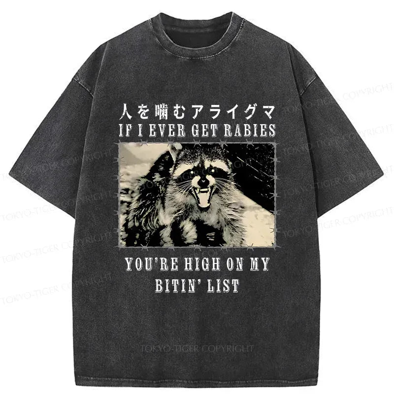 Japanese Vintage Washed T-Shirt for Men