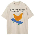 Japanese washed cotton tee for streetwear
