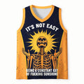 Japanese Streetwear Mesh Tank Top for Gym