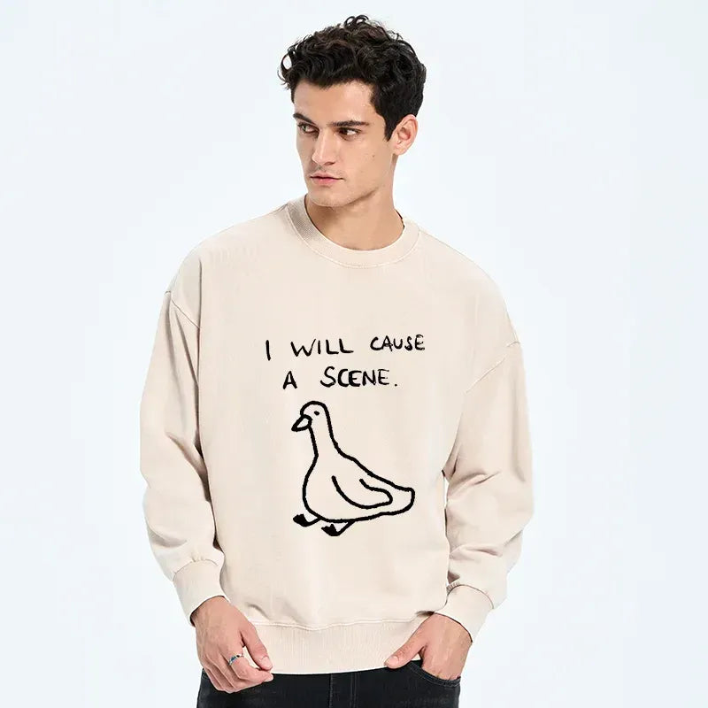 Japanese Retro Sweatshirt for Streetwear