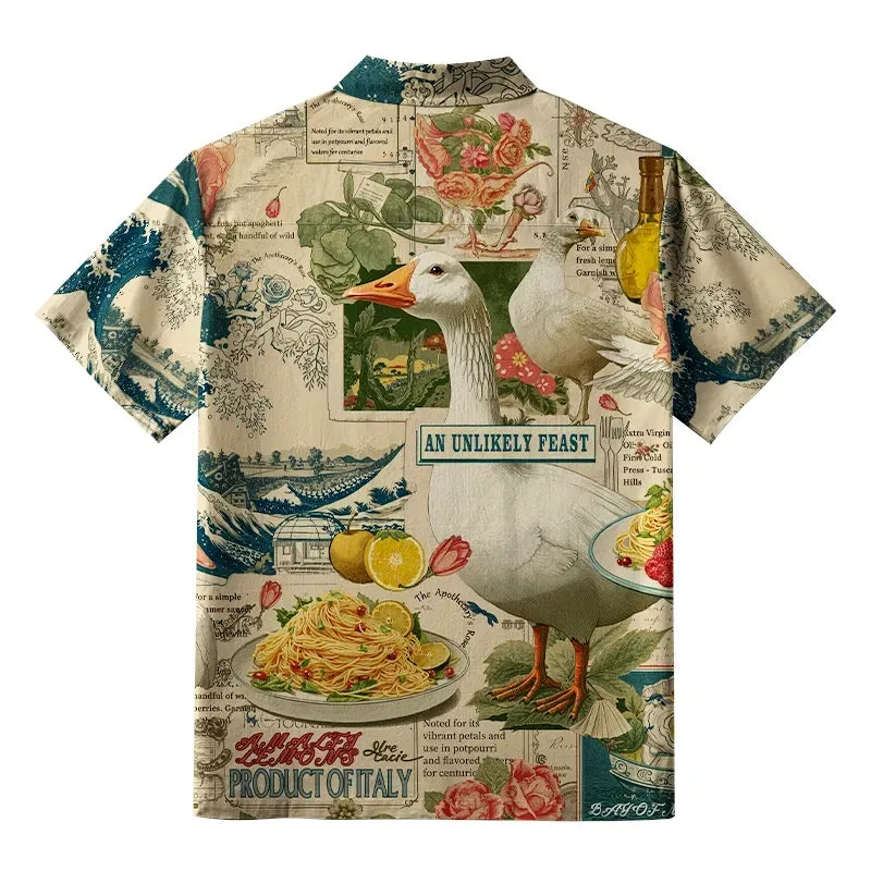 Vintage Kyoto Lion Shirt for Summer
