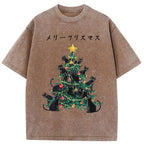 Kyoto Lion Meowy Christmas T-Shirt
