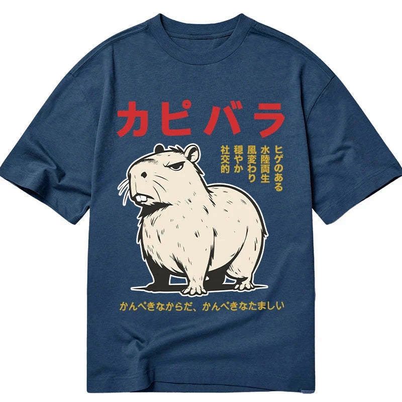 best seller japanese capybara streetwear t-shirt