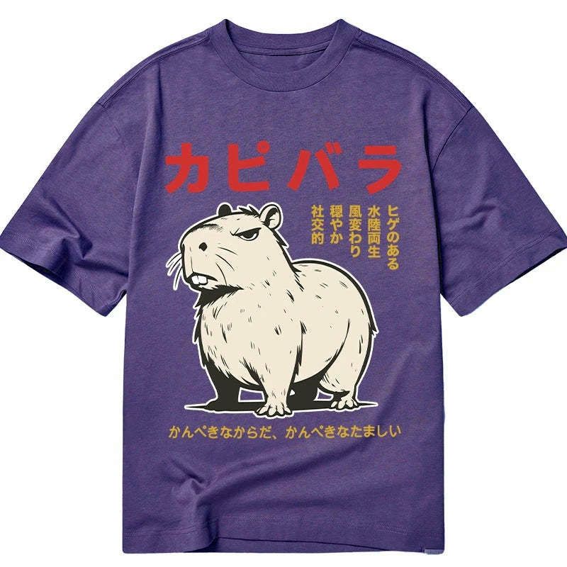 best seller japanese capybara streetwear t-shirt
