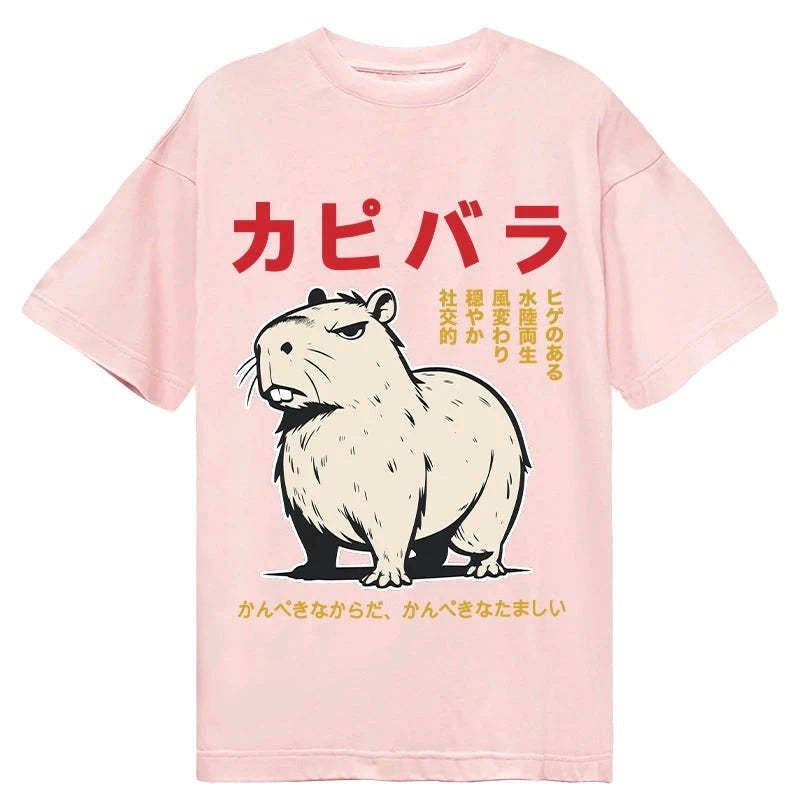 best seller japanese capybara streetwear t-shirt